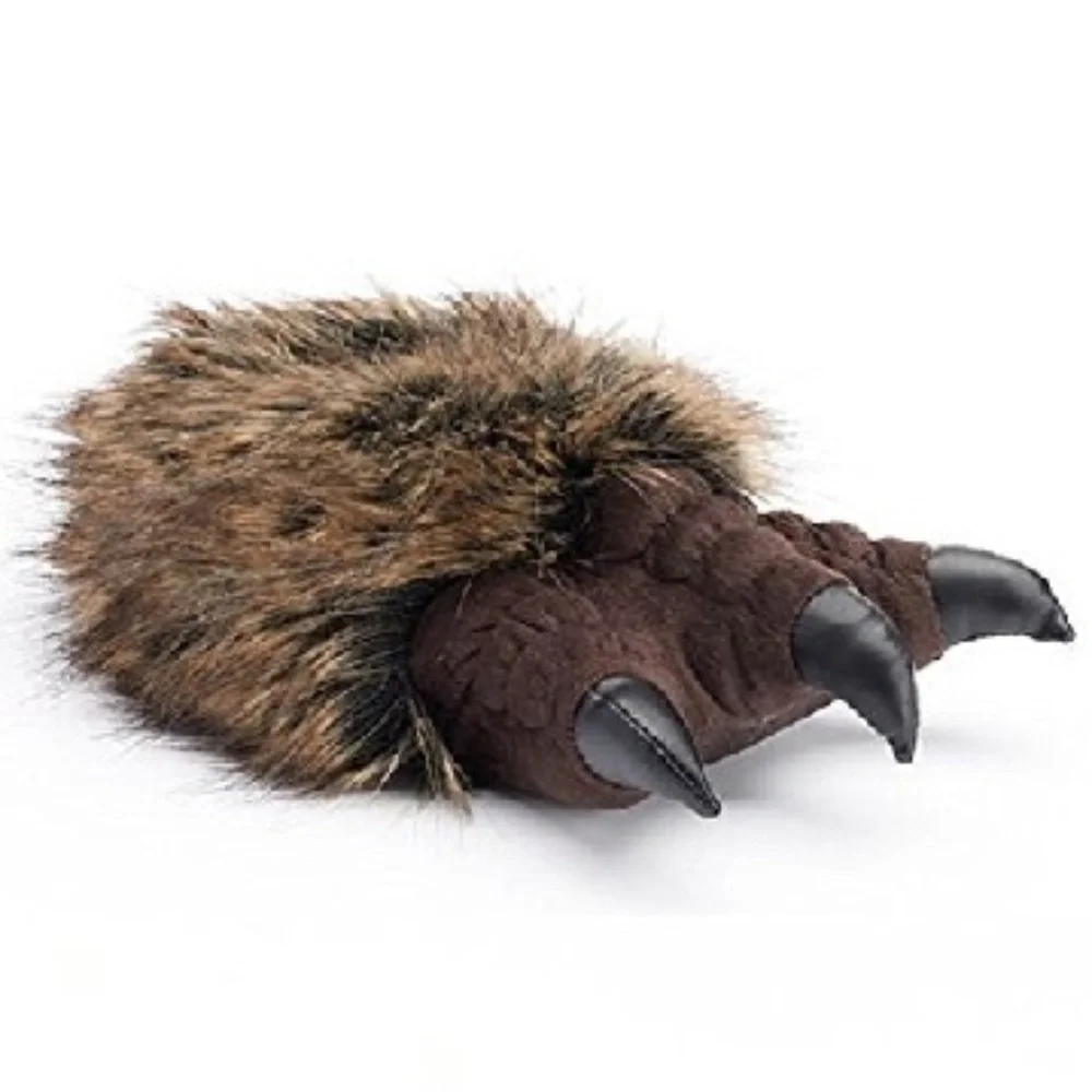 GMC KIDS GRIZZLY BEAR FEET SLIPPERS - PAWS SMALL 13/1 (NEW WITH TAGS)